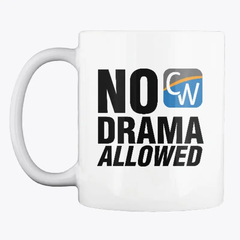 "No Drama Allowed" Icon Logo Mug